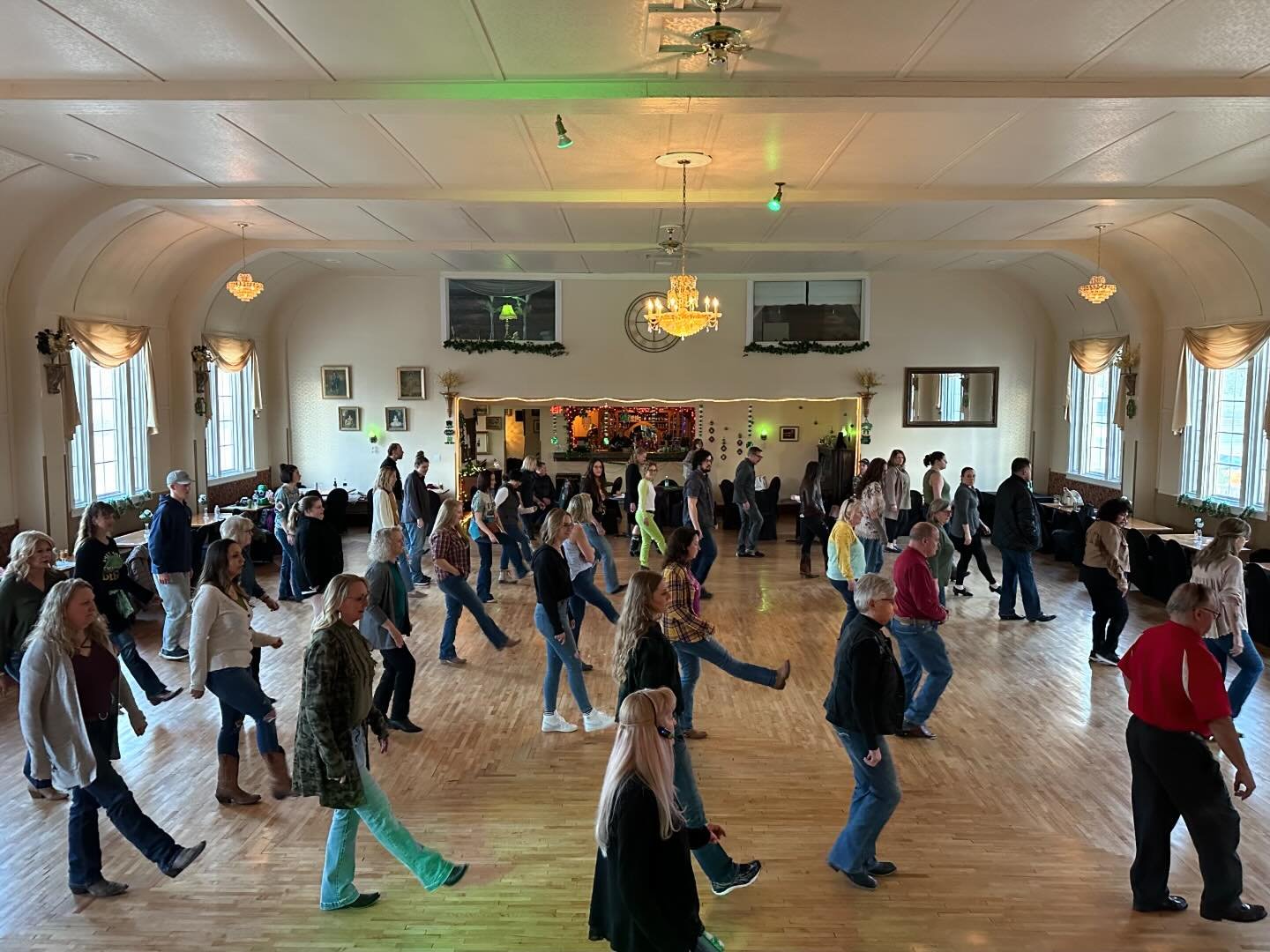 people dancing at The crystal ballroom